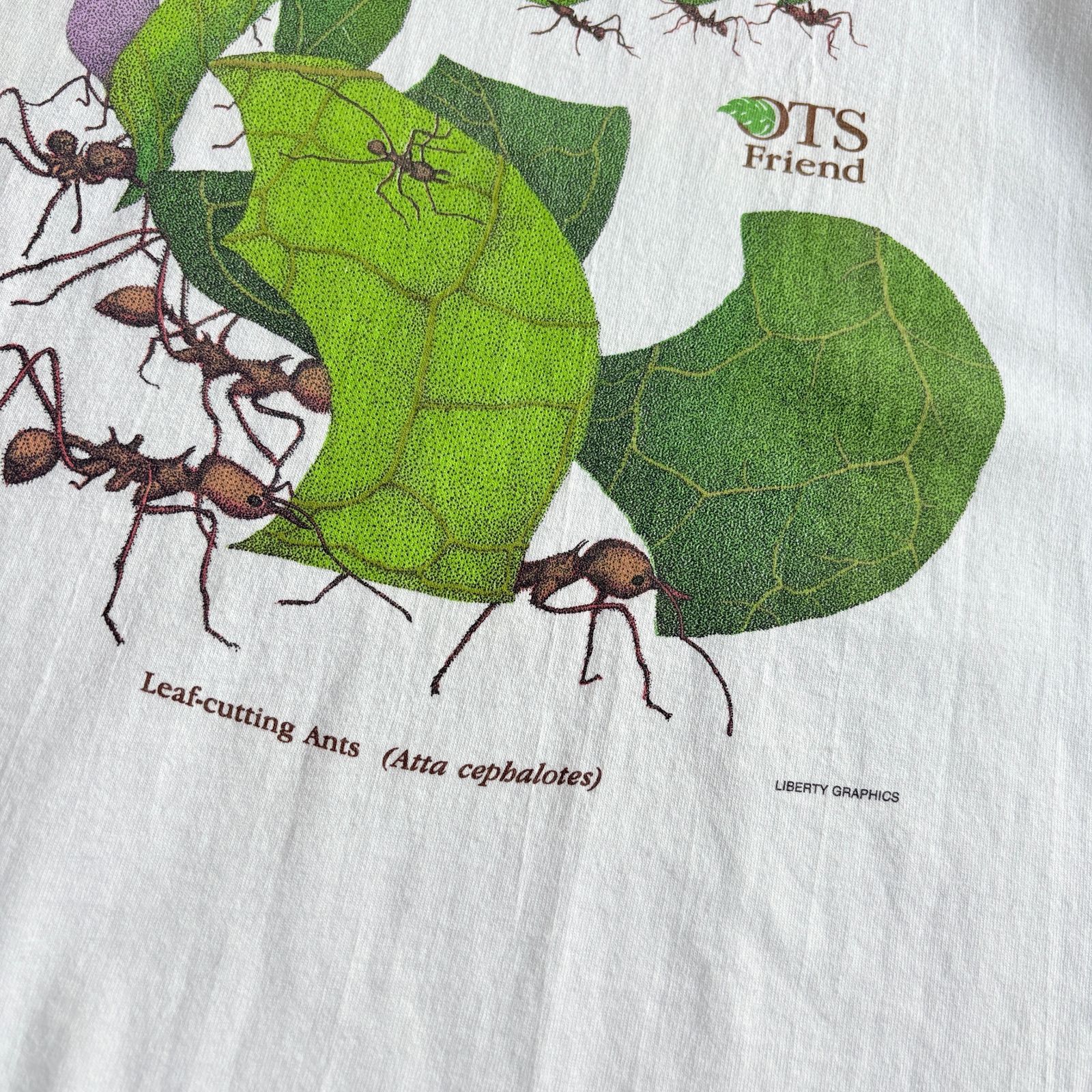 90~00s Diana Dee Tyler Leaf-cuting Ants Printed T-shirt D.D.