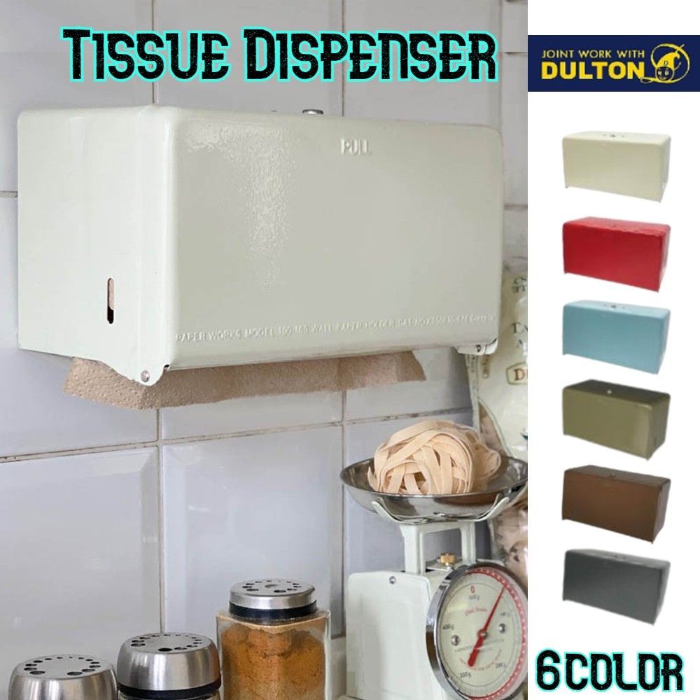 【新品】ダルトン / Dulton ティッシュディスペンサー ティッシュケース 壁掛け 卓上 スチール製 カラー6種