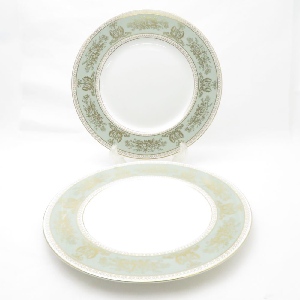 美品 WEDGWOOD ウェッジウッド コロンビアセージグリーン 大皿 2枚 