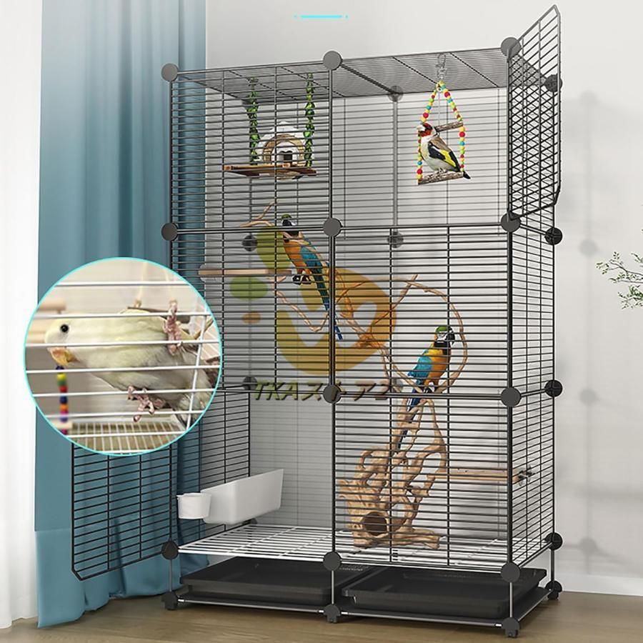 未使用 新品 鳥ケージ 大型 鳥ガゴ 大型鳥かご 鳥籠 鳥 ケージ インコ ケージ 屋内 屋外用金属製