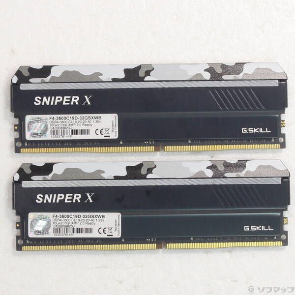 中古 F4-3600C19D-32GSXWB [DDR4 2枚] Amazon.co.jp: G.Skill Sniper X F4-3600C19D-32GSXWB (DDR4
