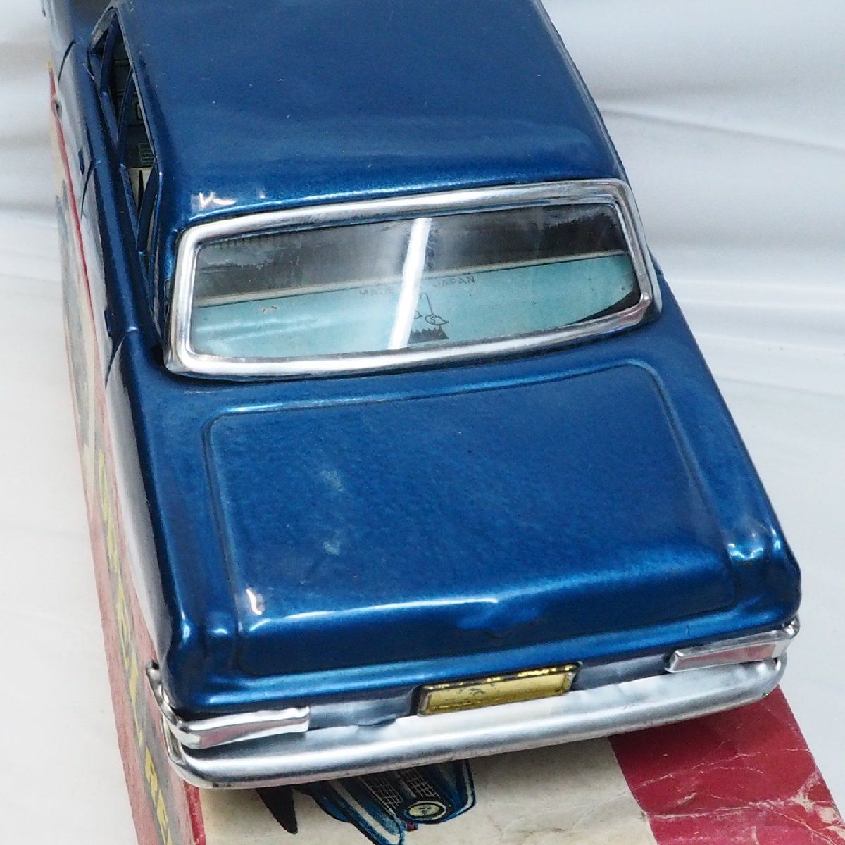 SS【オペル レコルト青 フリクション】ブリキ 自動車tin toy car箱付 SS【オペル レコルト青 フリクション】ブリキ 自動車tin toy car箱付