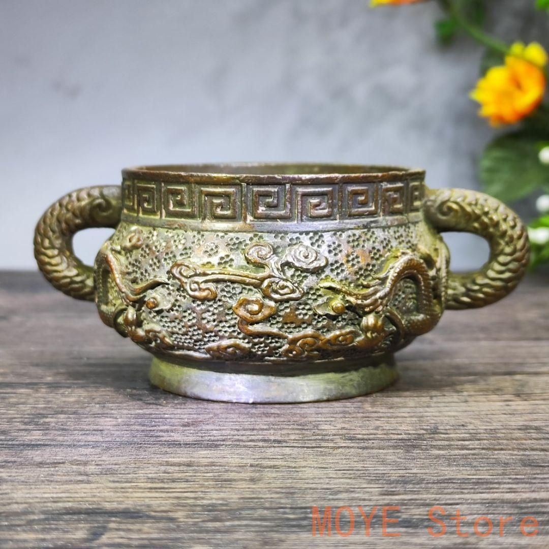 銅 細工 十二支香炉 茶道香炉 挿し香炉 仏堂香炉 装飾品 工芸品 置物 銅器 宣徳四象足臥式香炉 茶道香炉 香道具 装飾品 工芸品 置物