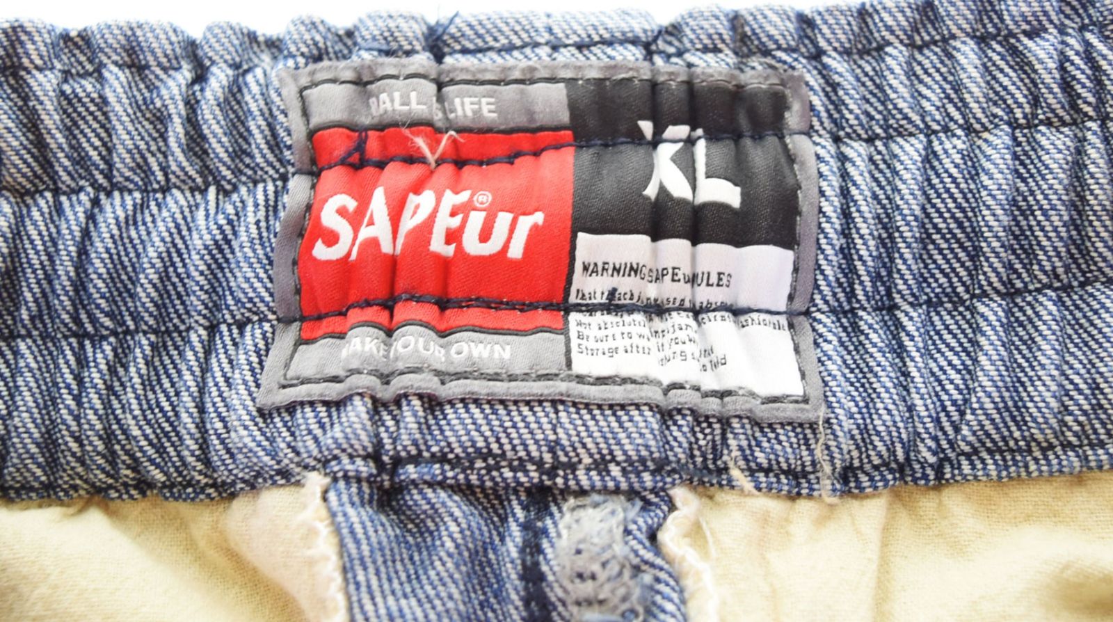 サプールSAPEurヴィンテージデニムショートパンツ　M サプールSAPEurヴィンテージデニムショートパンツ M - メルカリ