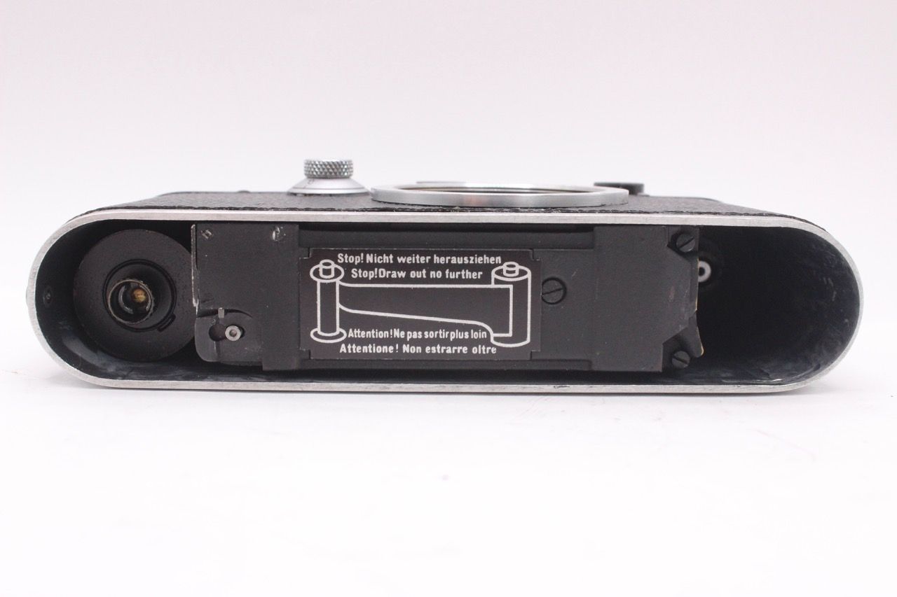  品 ライカ LEICA IIIc 前期 段付き 後塗りブラック シャッター OK! 9221 RO 2862 レンジファインダーカメラ フィルムカメラ