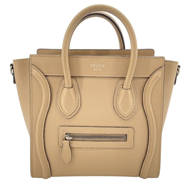 セリーヌ CELINE ラゲージナノショッパー ベージュ SV金具