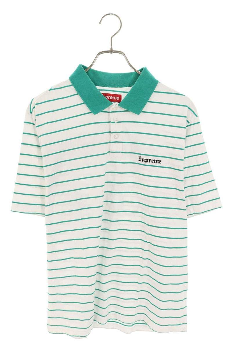 シュプリーム 24SS Stripe S|S Polo グラフィックストライプ半袖ポロシャツ メンズ S