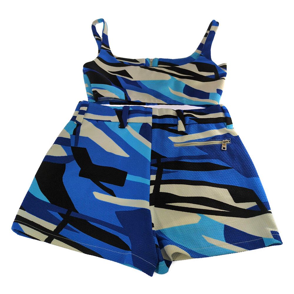 PRADA プラダ パンツ ブラトップ セットアップワンピース 22 H 789 S 191 1 TT 2 38.0 ブルー 翌日配送可 ♀ C レディース 593833