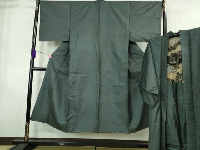 平和屋着物 上 男性 本場大島紬 アンサンブル 長羽織 100亀甲 総詰め DZAA8537kh5