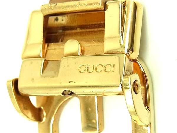 GUCCIベルト ゴールドバックル GUCCI ブラック ベルト ゴールドバックル - メルカリ