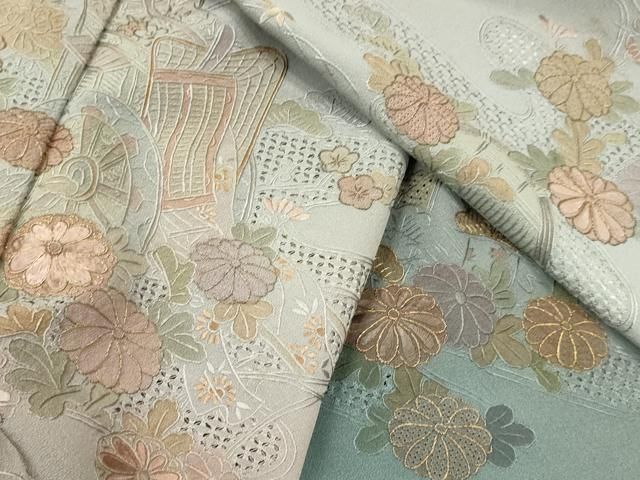平和屋着物▽中国三大刺繍 スワトウ刺繍 汕頭刺繍 総刺繍 訪問着