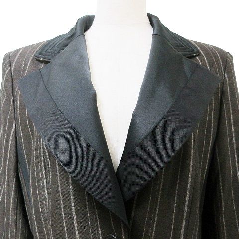 ローレル Laurel 美品 ジャケット エスカーダ ストライプ ウール ローレル Laurel 美品 ジャケット エスカーダ ストライプ ウール