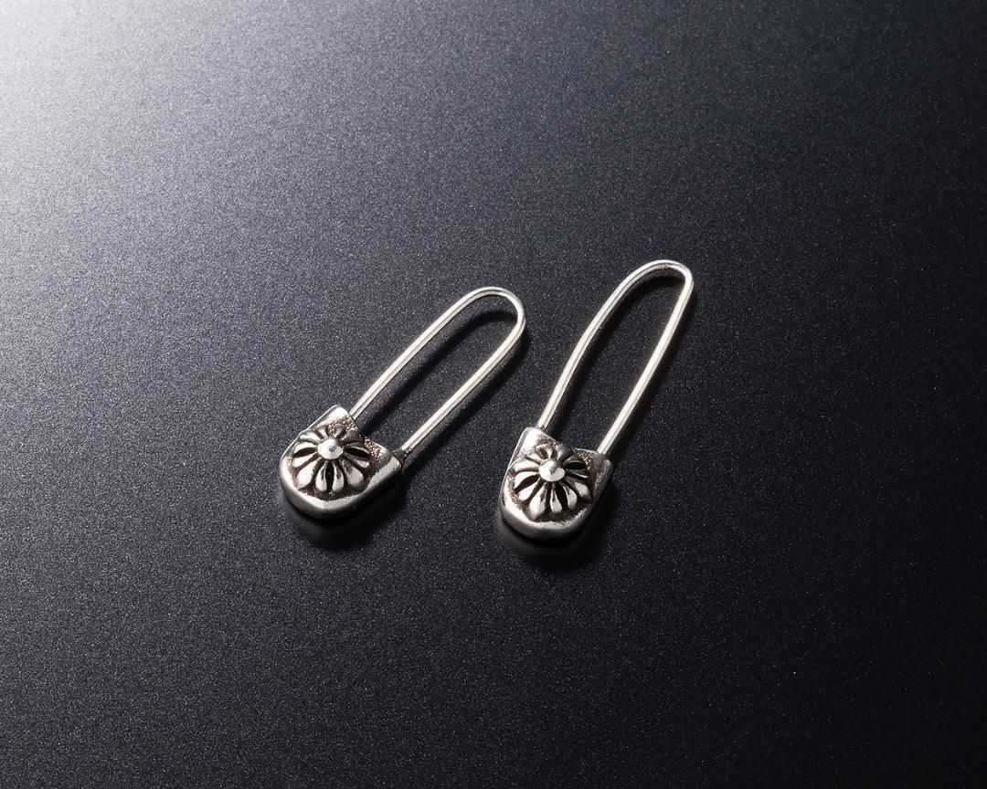 シルバー925製 ピアス 刻印ありセーフティーピン（安全ピン）2