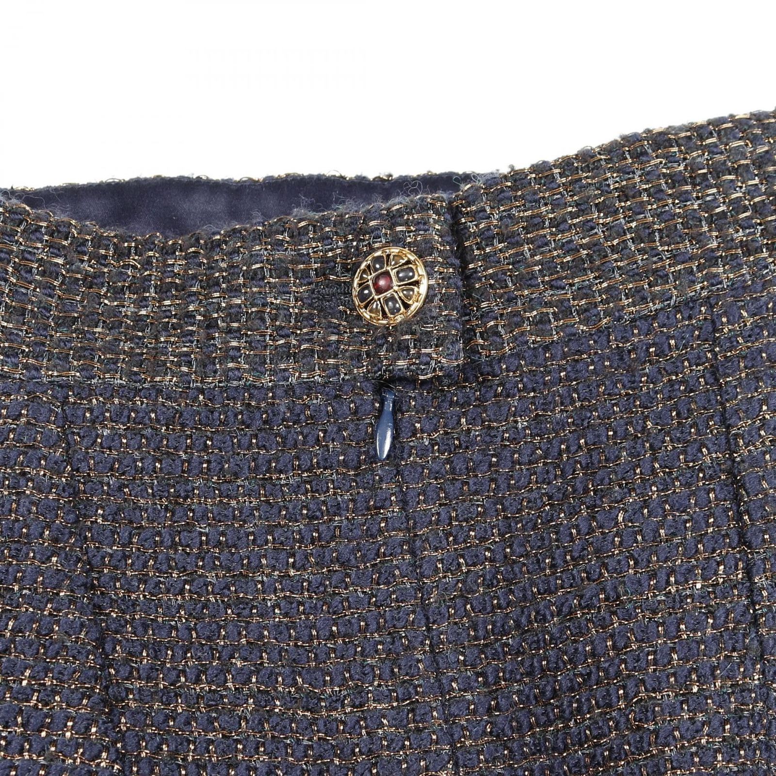 シャネル CHANEL スカート グリポアボタン ウール スカート レディース Used A SIROKUMA-CORPORATION_COM