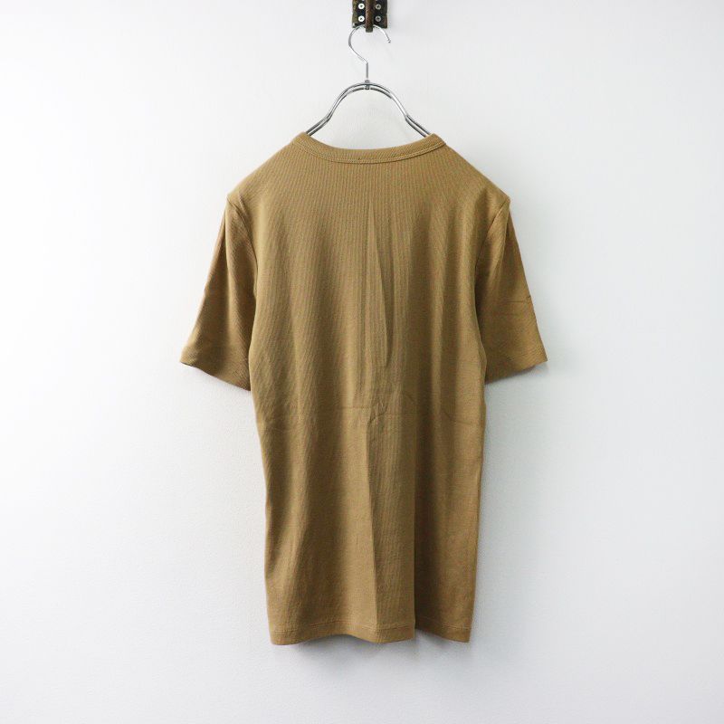 トーテム Toteme Classic rib tee caramel オーガニックコットン
