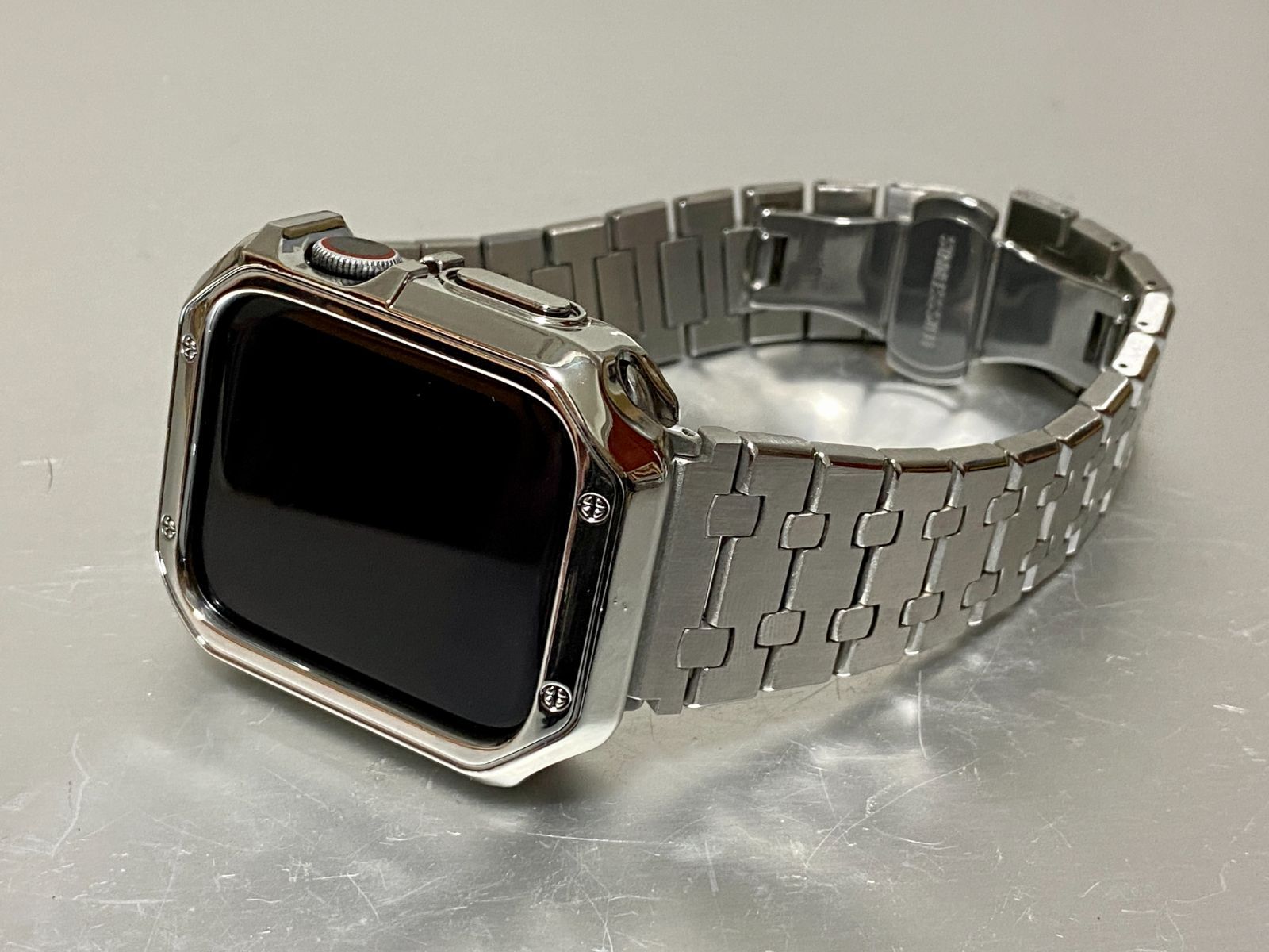 ssbアップルウォッチバンド ラバーベルト ケース　カバー　44mm 45mm Ssb☆アップルウォッチ ラバーベルト カバー Apple Watchバンド