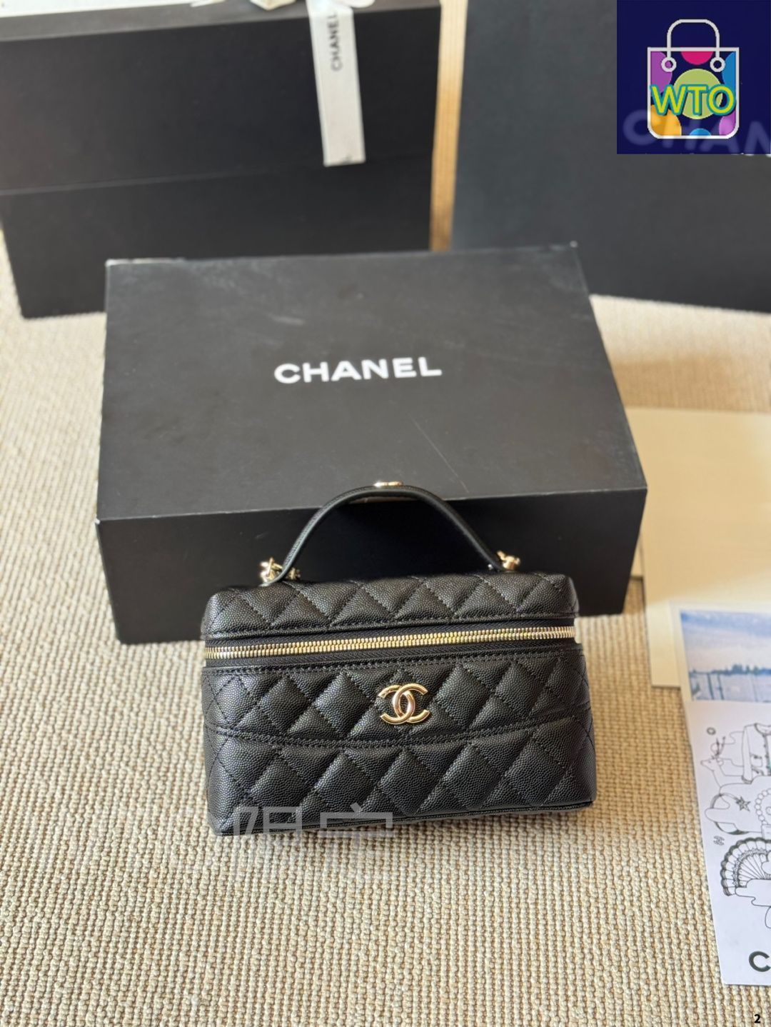 今日特価】Vintage Chanel 25c ハンドル ボックスバッグ