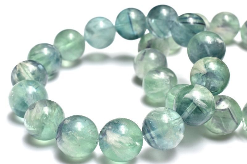 美麗天使の羽根 フェザーインフローライト　13mm　ブレスレット 1個売り パワーストーン 天然石 _BG5983-13