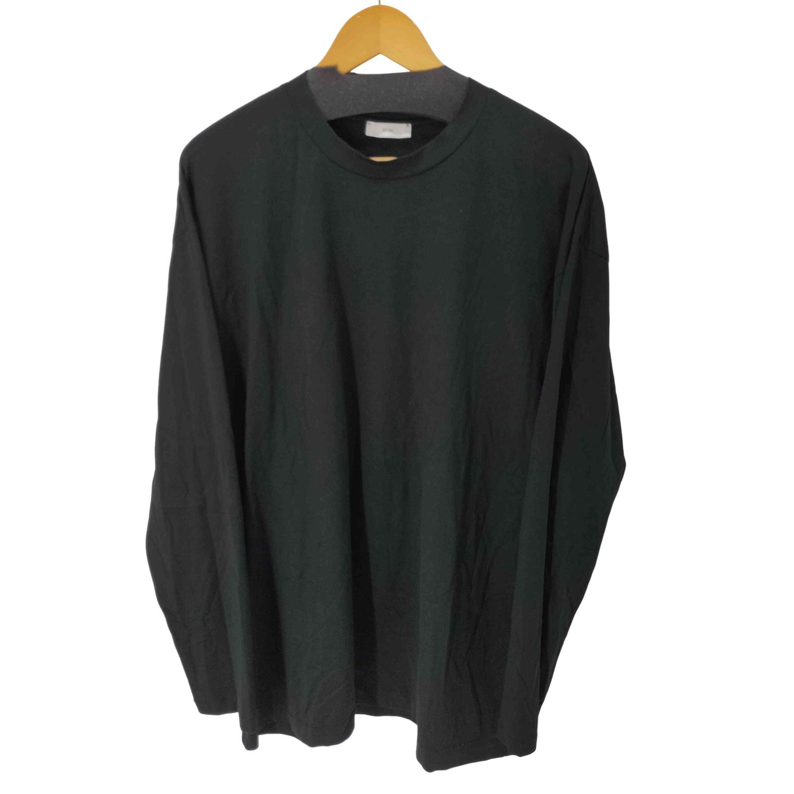 美品　ATON 黒 長袖Tシャツ ROYAL WOOL JERSEY | LONGSLEEVE T-SHIRT – ATON | エイトン