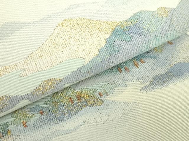 平和屋本店□極上 西陣 小川英謹製 爪掻き本綴れ 八寸名古屋帯 京天の