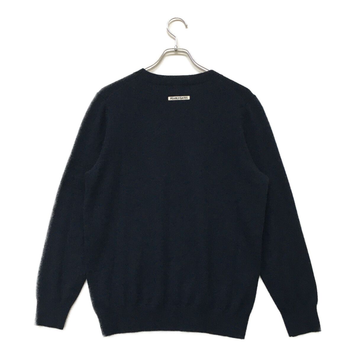 PEARLY GATES ネイビー セーター 新品タグ付き　カシミヤ　4 M メンズ パーリーゲイツ PEARLY GATES セーター 4(M) 紺 ネイビー