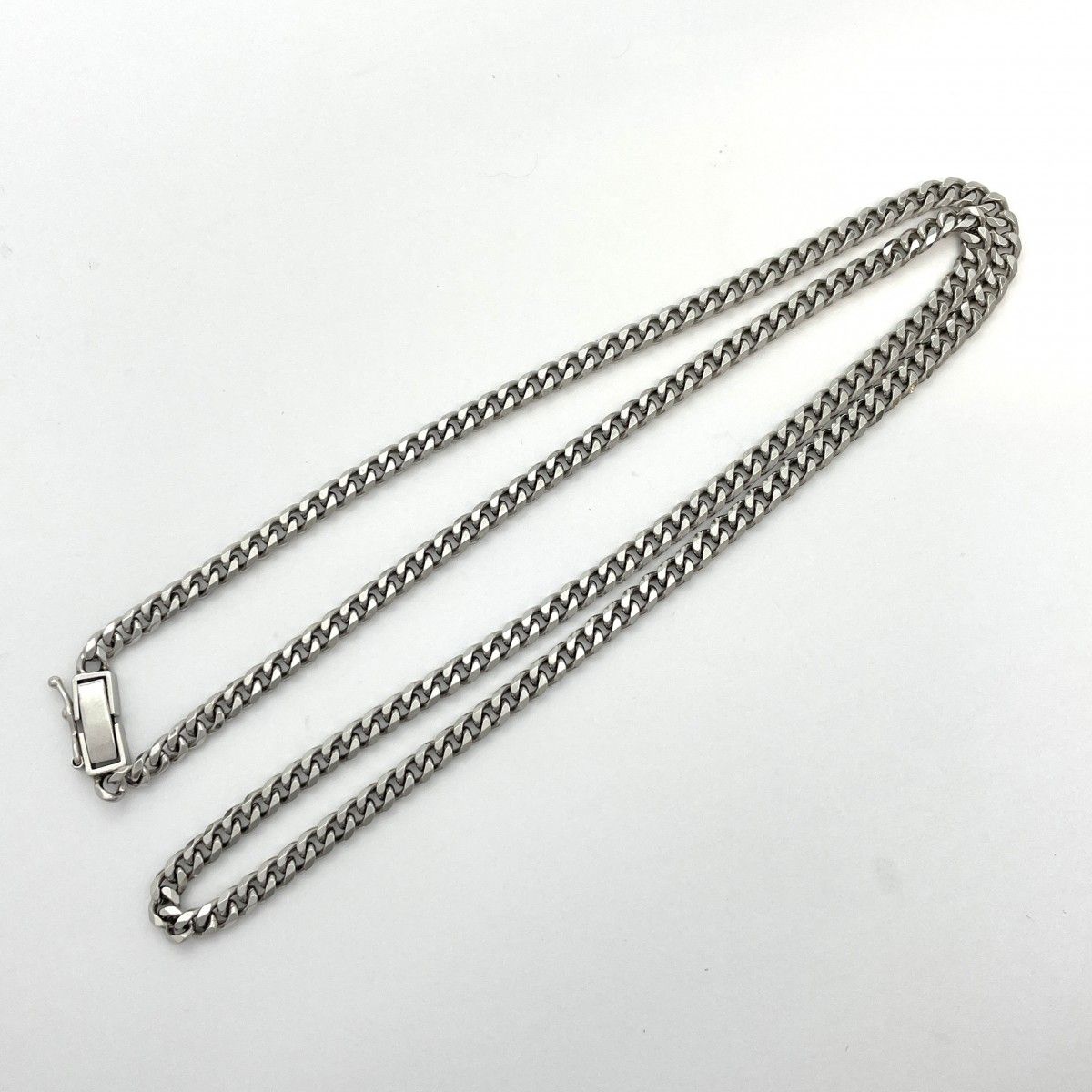 5khe008】喜平 ネックレス Pt850 プラチナ 8面 シングル 51.8cm 30.4g  