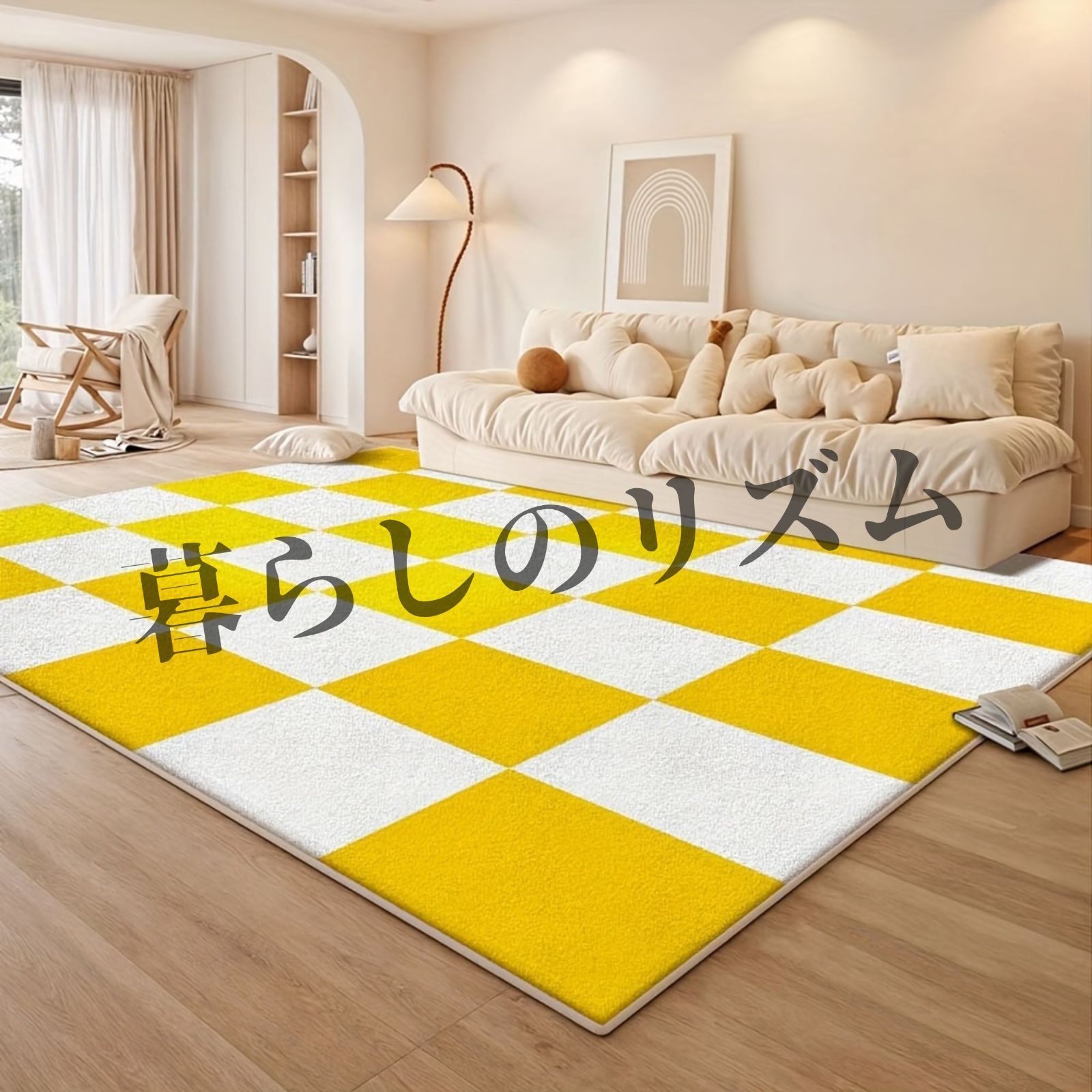 日本製 い草 上敷き カーペット ラグ い草カーペット 国産 正方形 約191×191cm 抗菌 防臭効果 湿度調整作用 ブルー グリーン グレー DXカラフルブロック HAGiHARA サイズオーダー 上敷き ござ い草 ラグ カーペット 8畳 8帖