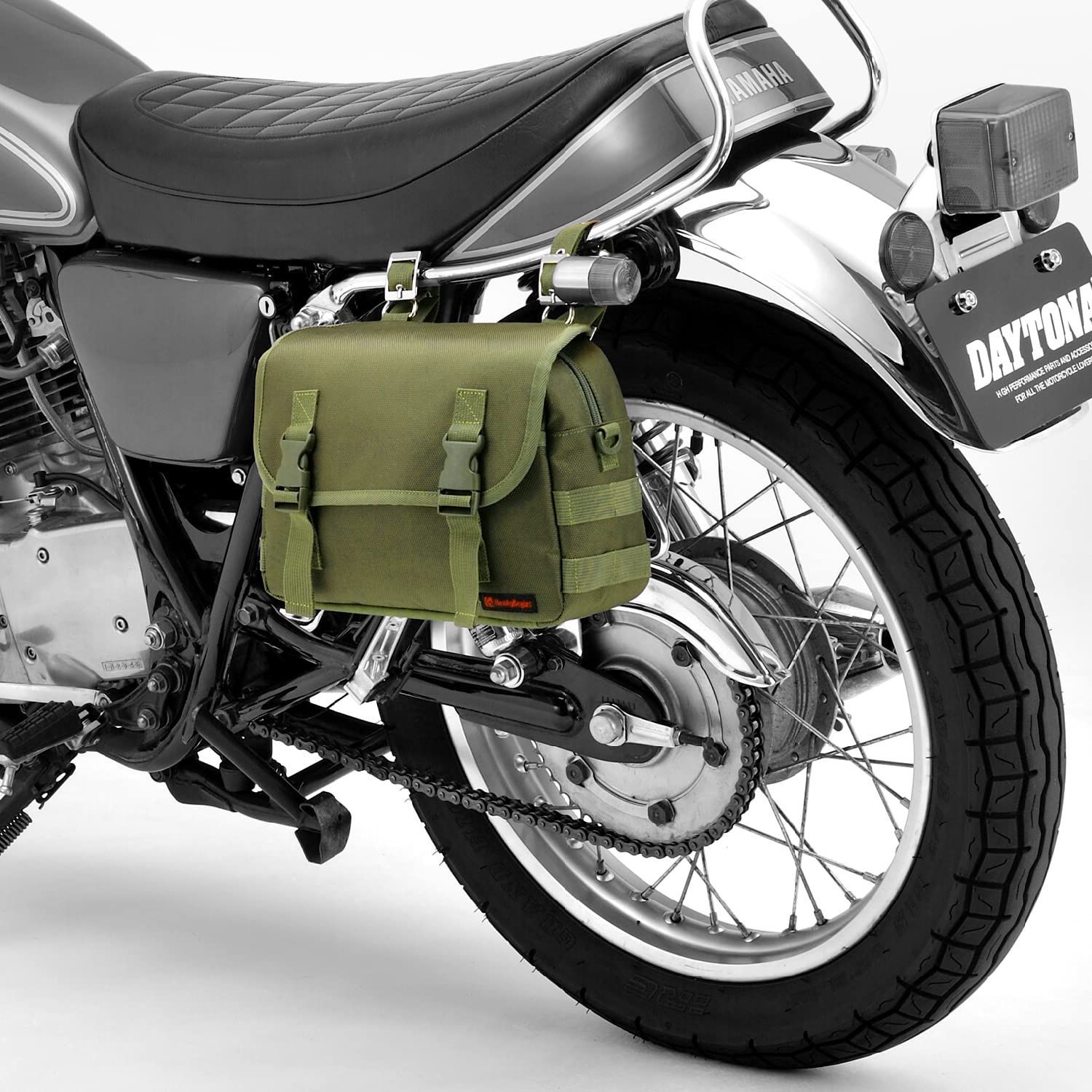 ダークブラウン＆ディープグリーン 8丁 本革シザーケース SCA-143/CDC