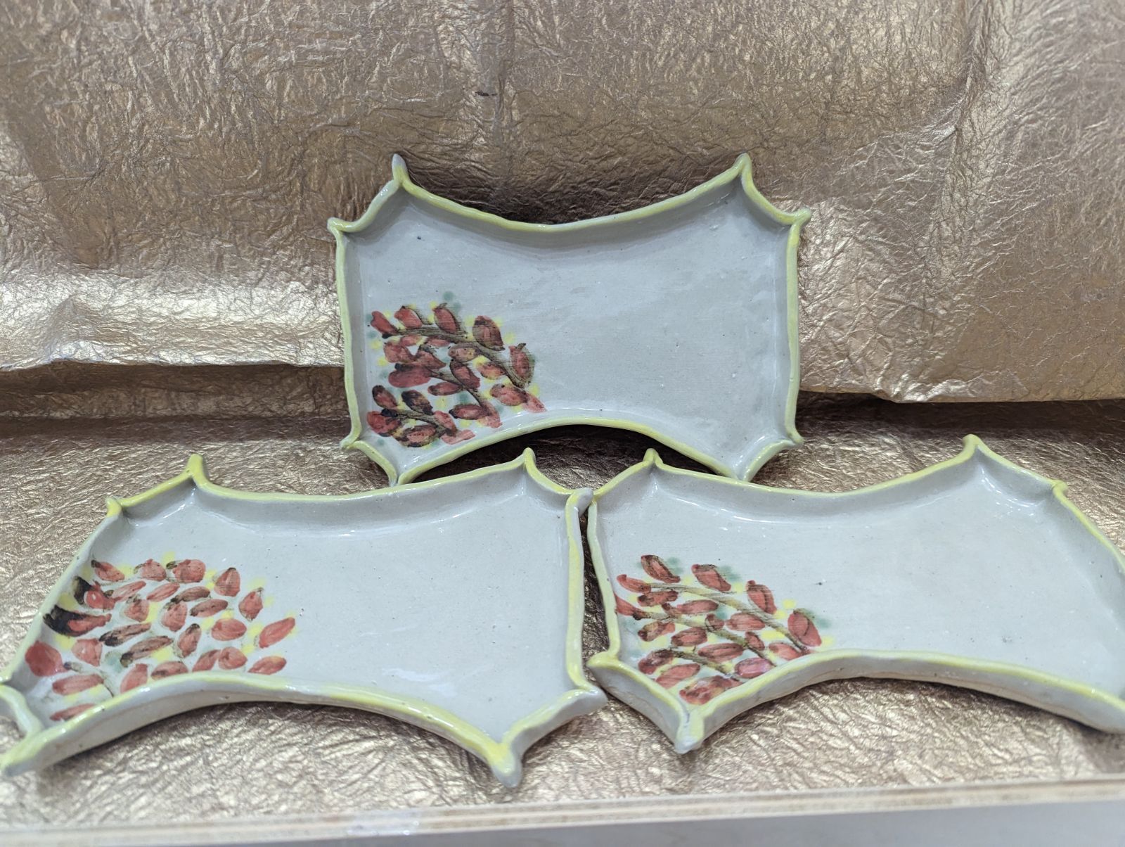 京焼・清水焼き 寺尾陶象・寺尾陶象 清水焼絵皿『祇園祭』