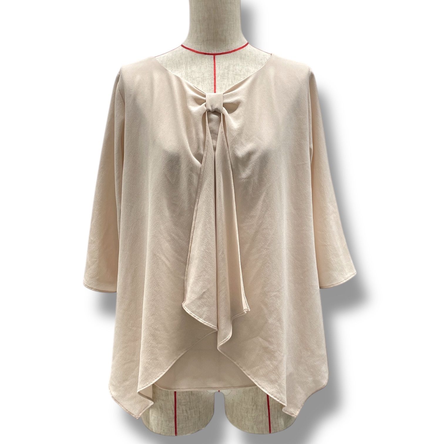 アナイ ジョーゼットブラウス 38 453】アナイ ジョーゼットボウタイ