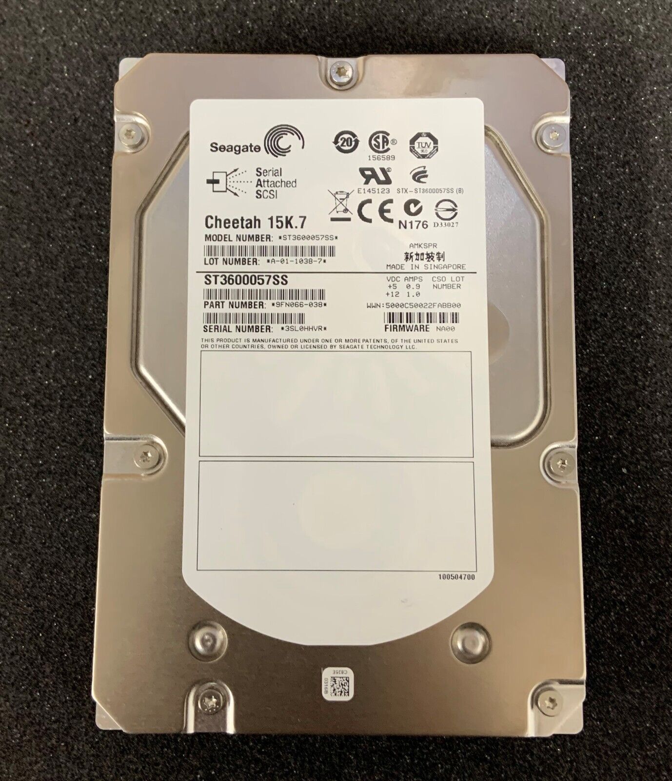 Seagate 600GB 3.5インチ 内蔵 HDD ST3600057SS