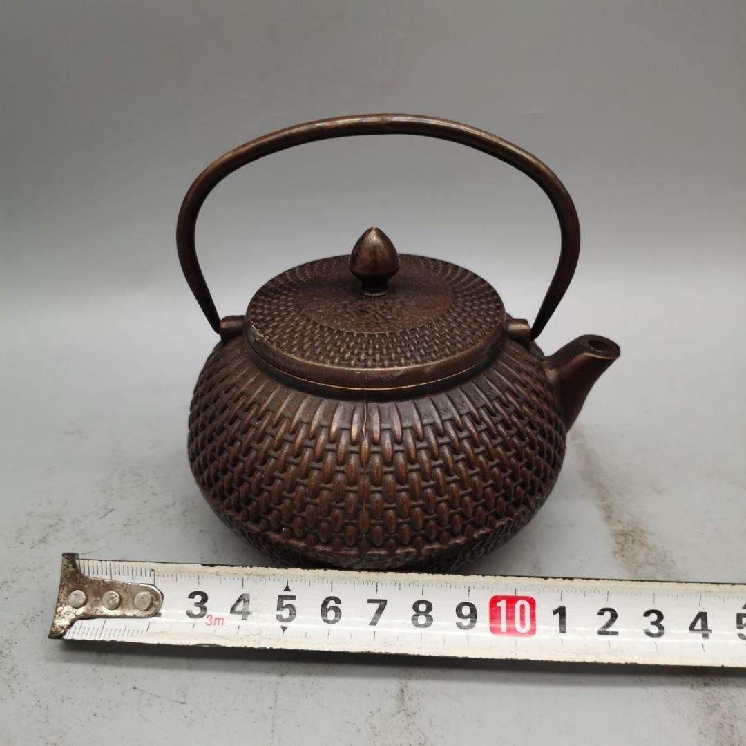 銅製 禅意茶壺 提梁壺 煎茶器 茶道具 工芸品 置物 銅製 禅意茶壺 提梁壺 煎茶器 茶道具 工芸品 置物 - メルカリ