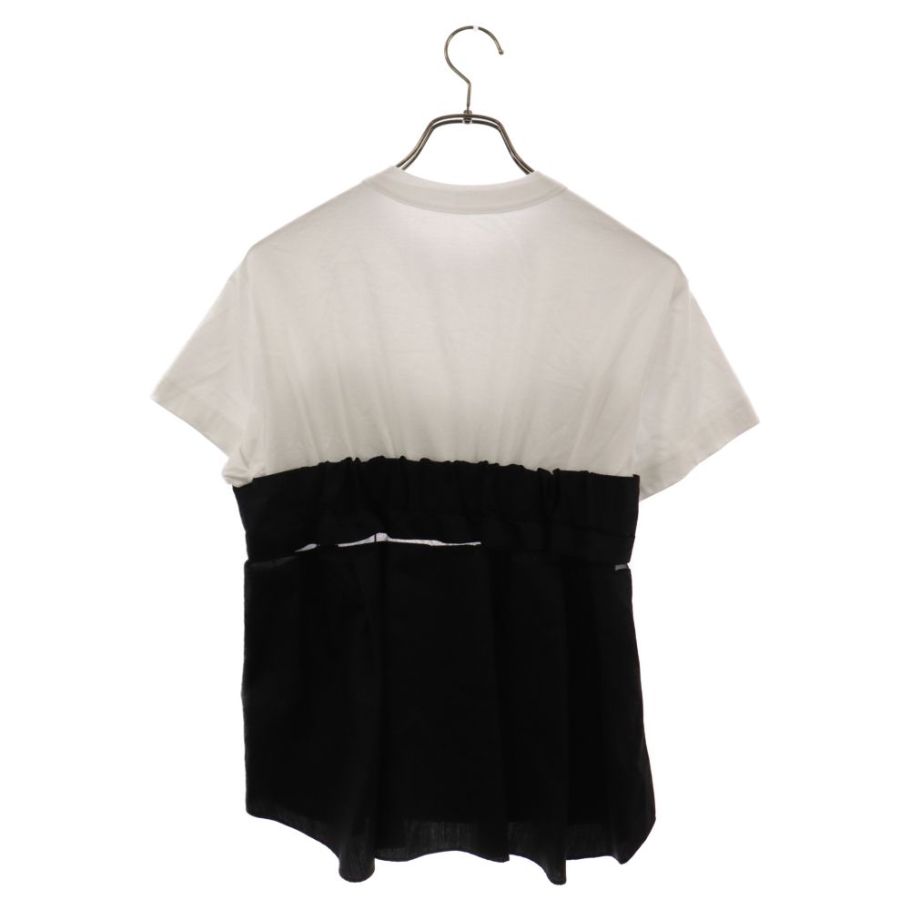 sacai 半袖Ｔシャツ サカイ - sacai | Side Zip Cotton T-Shirt-Black-1の通販