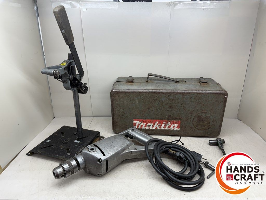♪ makita 13mm電動ドリル 6301A ドリルスタンド付 カーボンすり減り マキタ