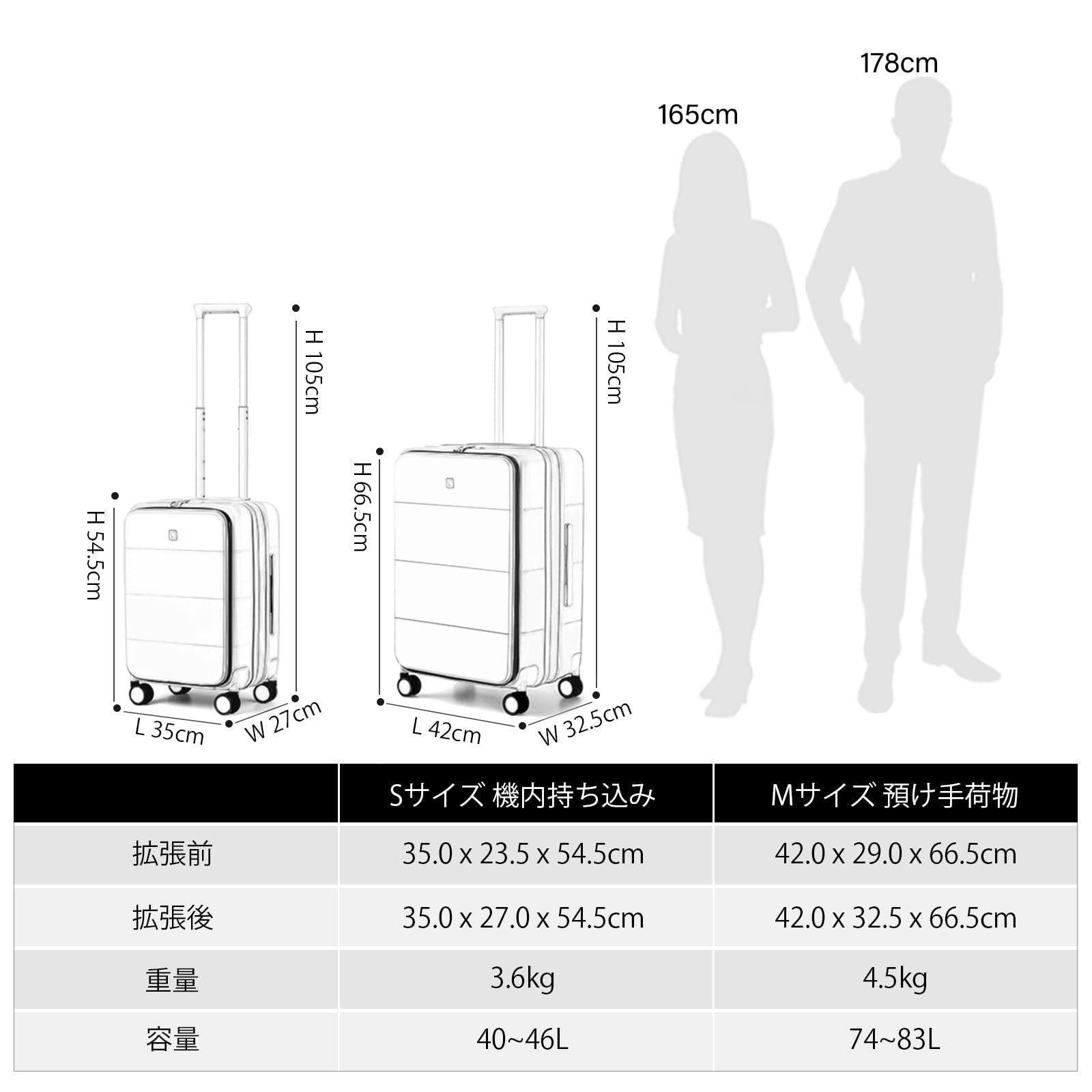 【本物新品保証】 大人気 |40L Sサイズ Sサイズ 出張 ブラック ビジネス 旅行 TSAロック搭載 大容量 大容量 360度回転 1-37泊 静音 耐衝撃 3泊4日 キャリーバッグ 素材 PC 超軽量 機内持ち込み 拡張機能付き 片開き アルミ スーツ 送料無料キャンペーン中！