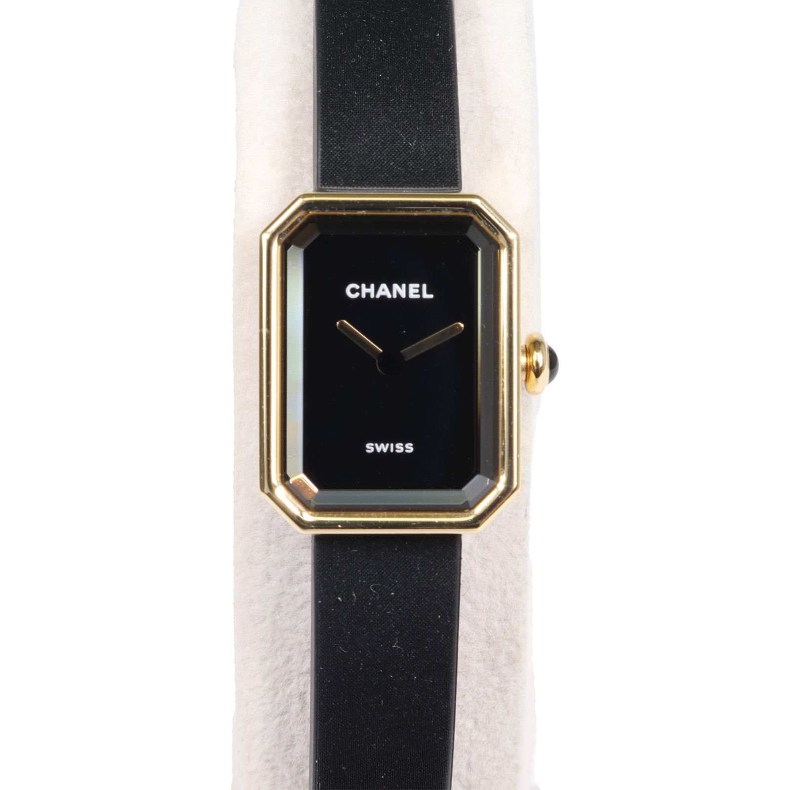 CHANEL シャネル 750YG プルミエール リボン H6125 チタン×ヴェル 
