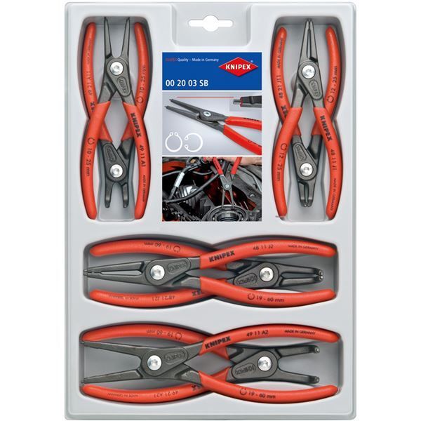 ＫＮＩＰＥＸ ４本組 精密スナップリングプライヤー ( 001957V01