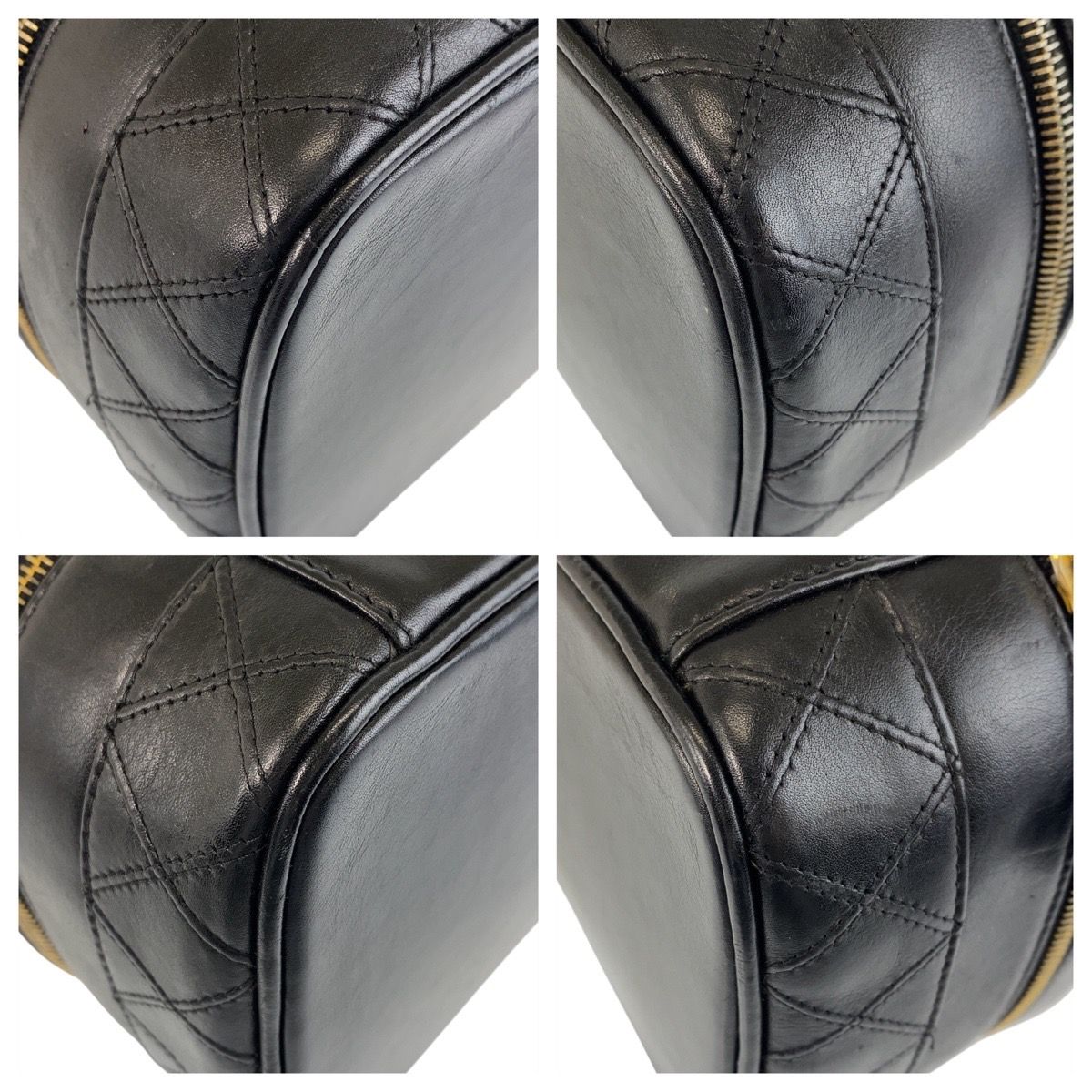 美品 CHANEL シャネル ビコローレ ブラック 黒 ゴールド金具  