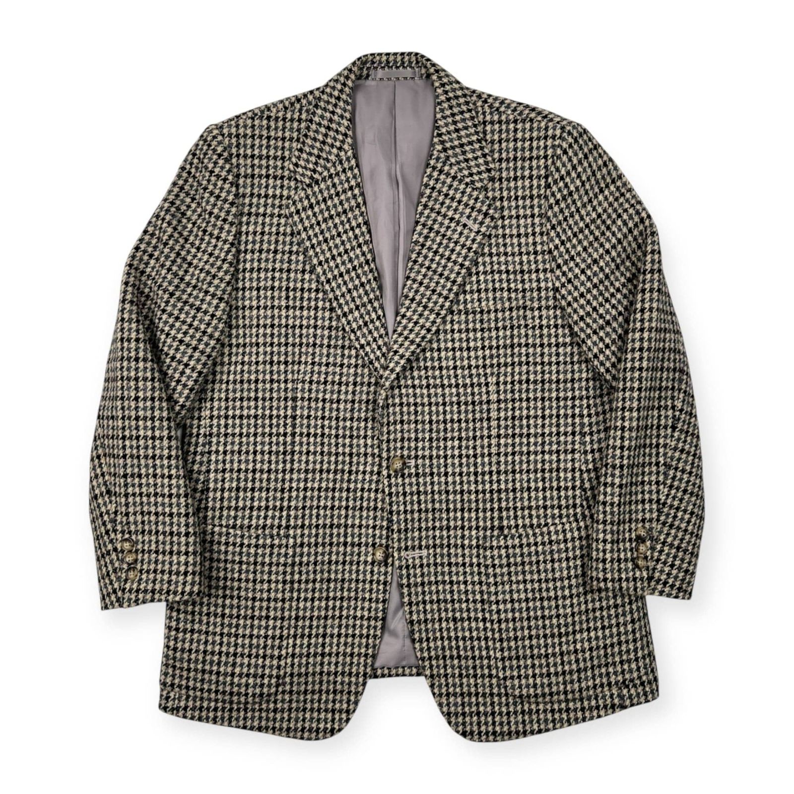 美品 Harris Tweed ハリスツイード F.CONCEPT MEN GOLD 段返3B 