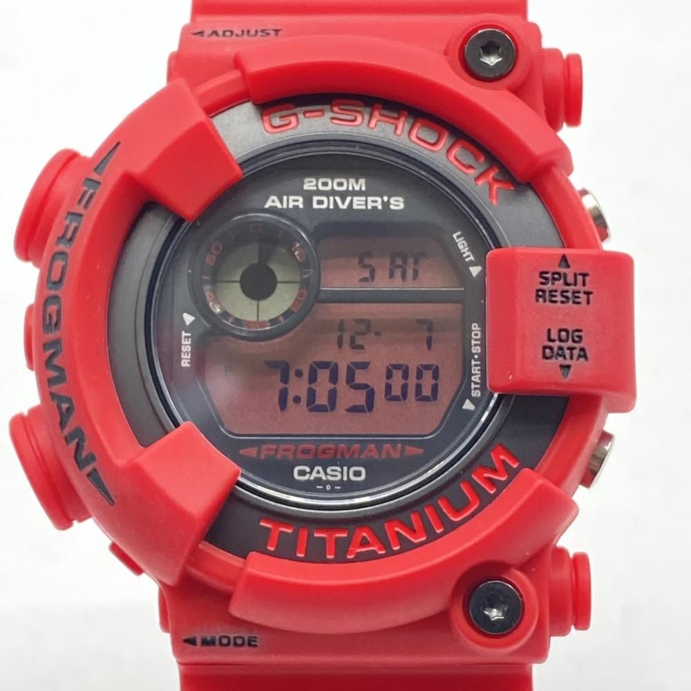 G-SHOCK 赤蛙　DW-8200NT2-4JR ジャンク品 中古】G-SHOCK DW-8200NT2-4JR フロッグマン 赤蛙復刻 レッド ジー