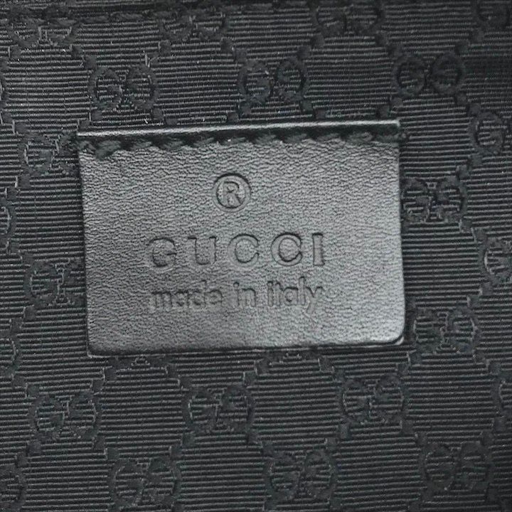 良品 GUCCI グッチ ロゴ デニム レザー ハンド バッグ アクセサリー