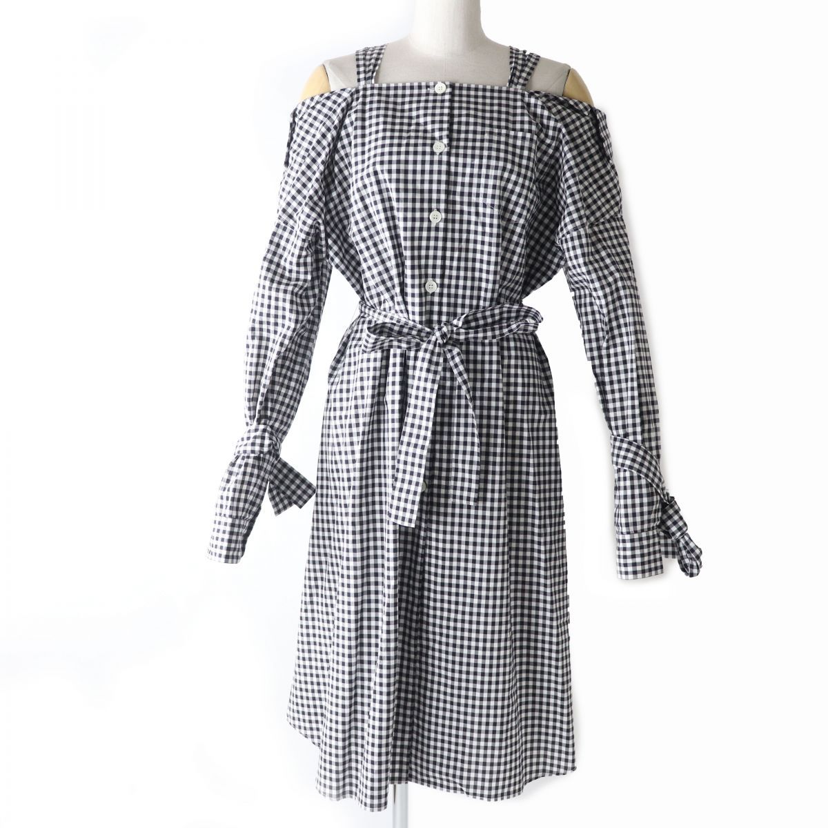 未使用品☆正規品 PRADA プラダ 2018 P37C1R ギンガムチェック ベルト 