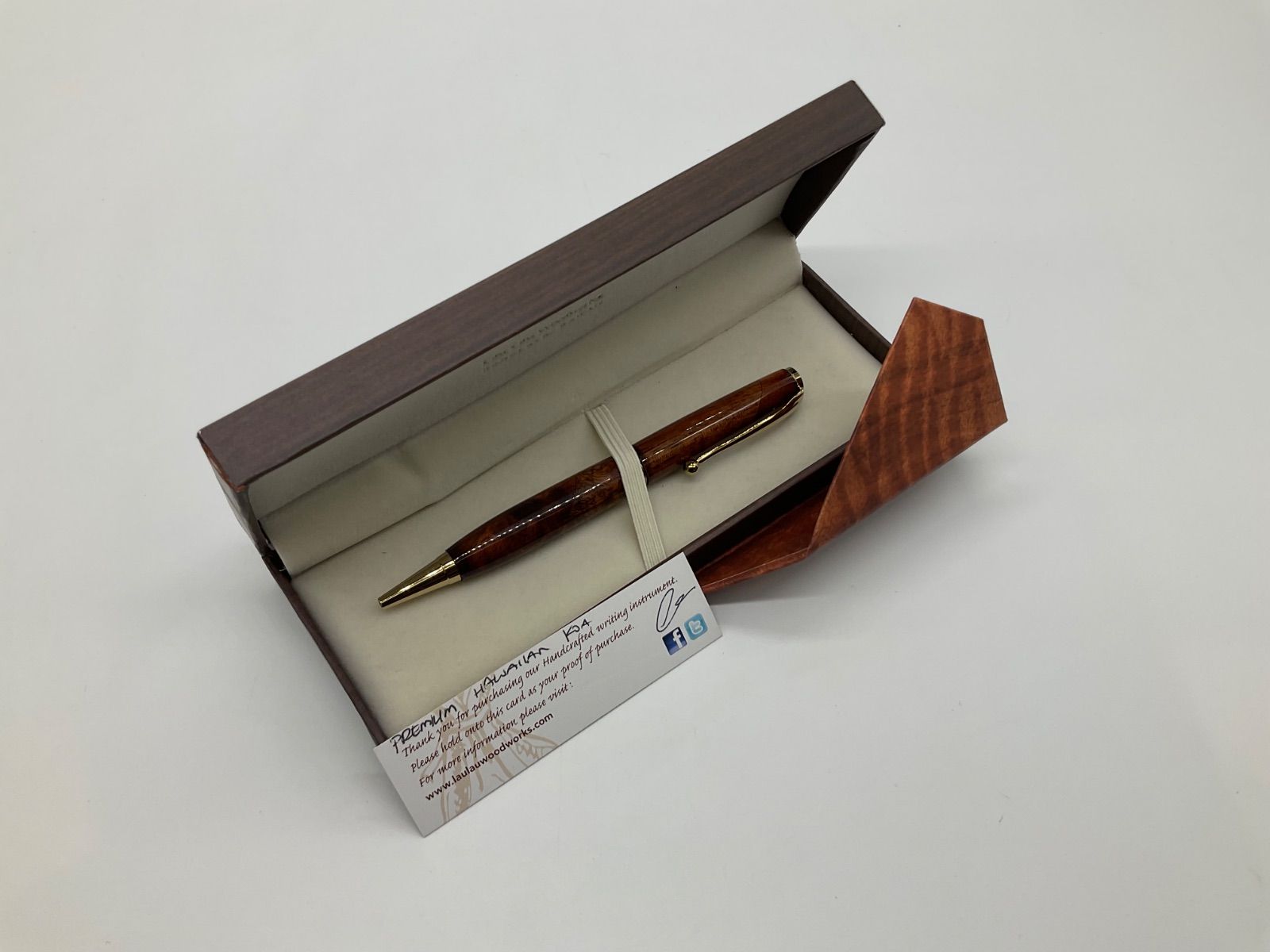 lau lau woodworks 稀少なコアウッド ペン コアウッドボールペン