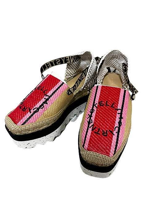 STELLA McCARTNEY ステラマッカートニー Gaia ロゴ エスパドリーユ 靴 サンダル レディース サイズ37＿S23＿s-0537-r23＿セルモアから