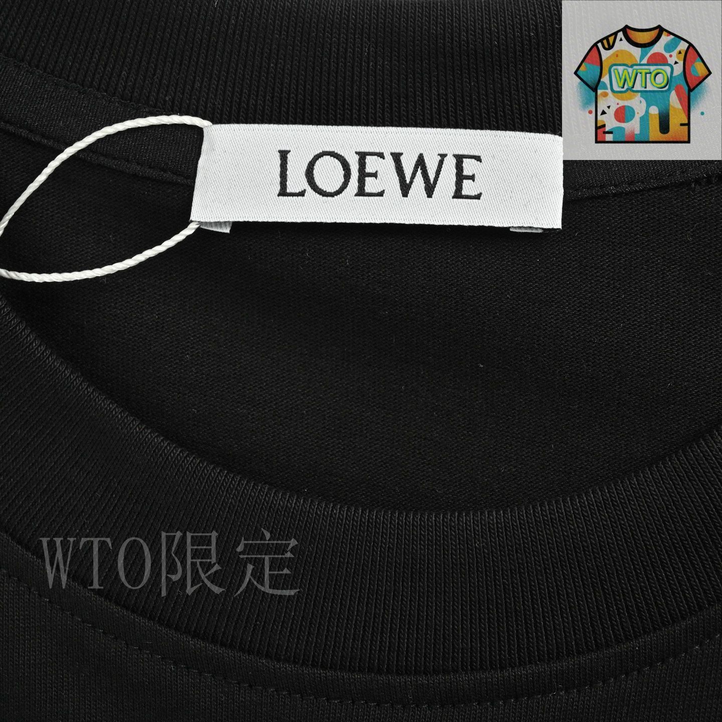 ロエベ Tシャツ スモールフィット Tシャツ（コットンブレンド） ブラック - LOEWE