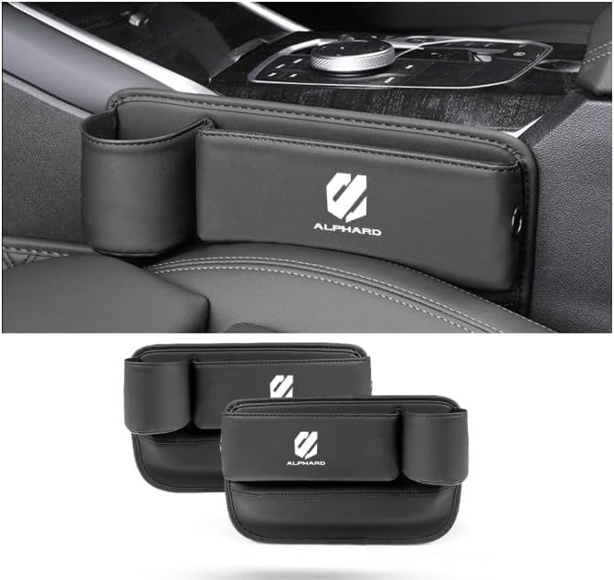 新品 【アルファード専用】シートサイドポケット ALPHARD 専用 車内 隙間 収納 ケース アルファード 20系 30系 40系 車 サイド収納ボックス 大容量 ドリンクホルダー付き 小物入れ 落下防止 カー