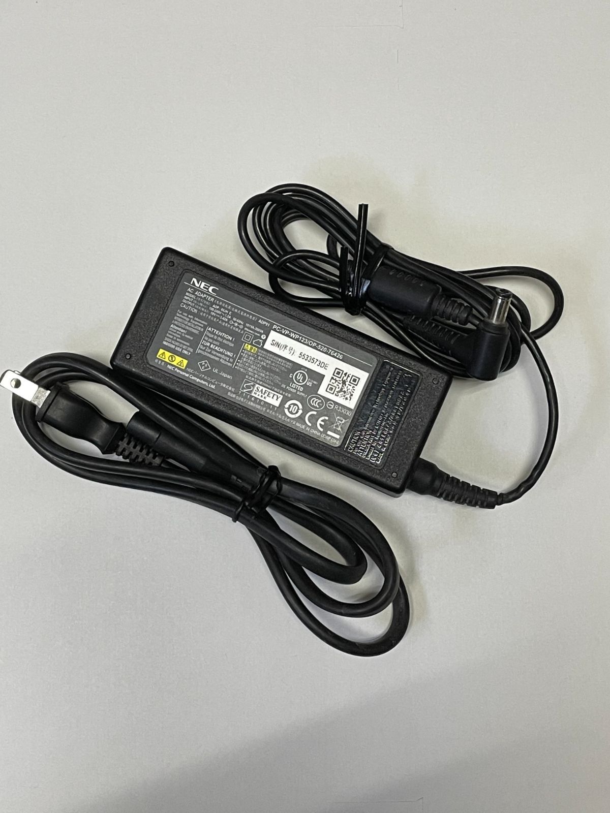 NEC PC-VP-WP123/ADP91/ADP91B/PC-VP-WP131 19V-3.42A 純正AC