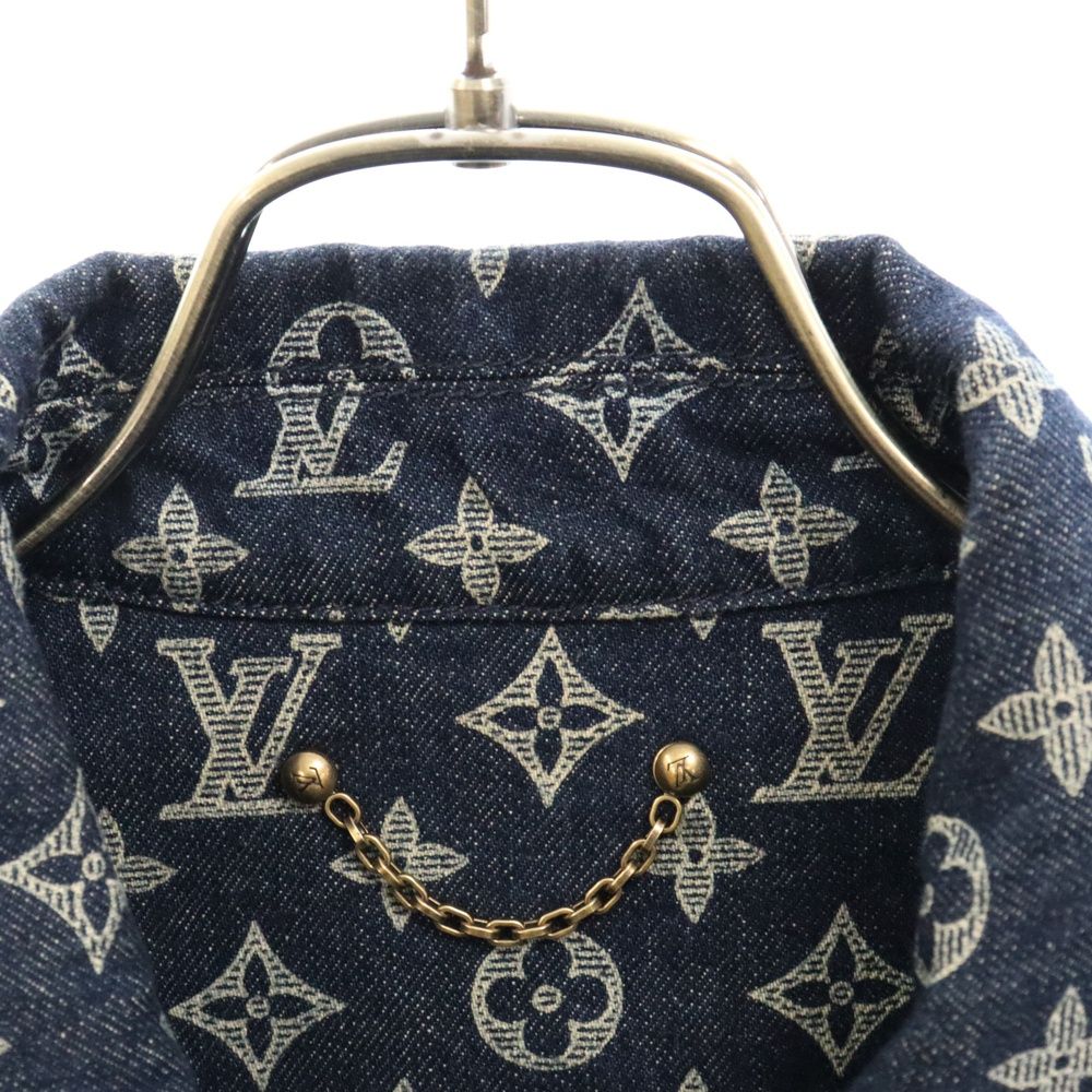 LOUIS VUITTON / 18AW/POP UP STORE限定/Monogram Denim Jacket/44/HFA01WGU0 LOUIS VUITTON (ルイヴィトン) 18AW POP UP STORE限定 Monogram Denim