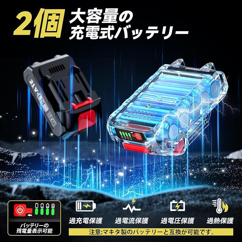 激安販売、最安価に挑戦。 2025 Avhrit 電動ポリッシャー 車用ミニポリッシャー コードレスポリッシャー 充電式 ダブルアクション 75mm 小型 バッテリー2個付属 18v対応 6段階変速 豊富な 車磨き ワックスがけ 1