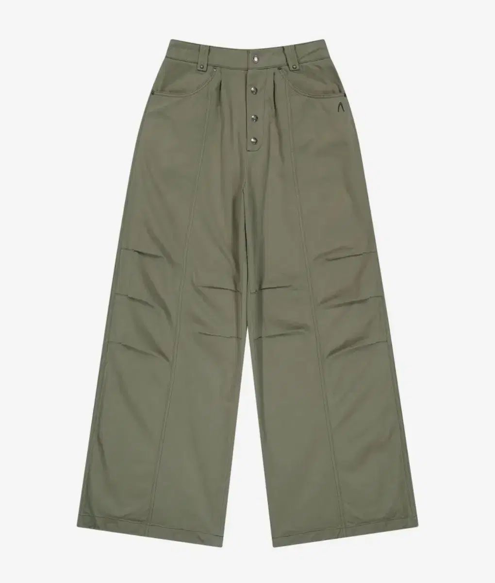 アッカム ズボン Knee Pin-tuck Studded Cotton Pants DECORATOM_COM_BR